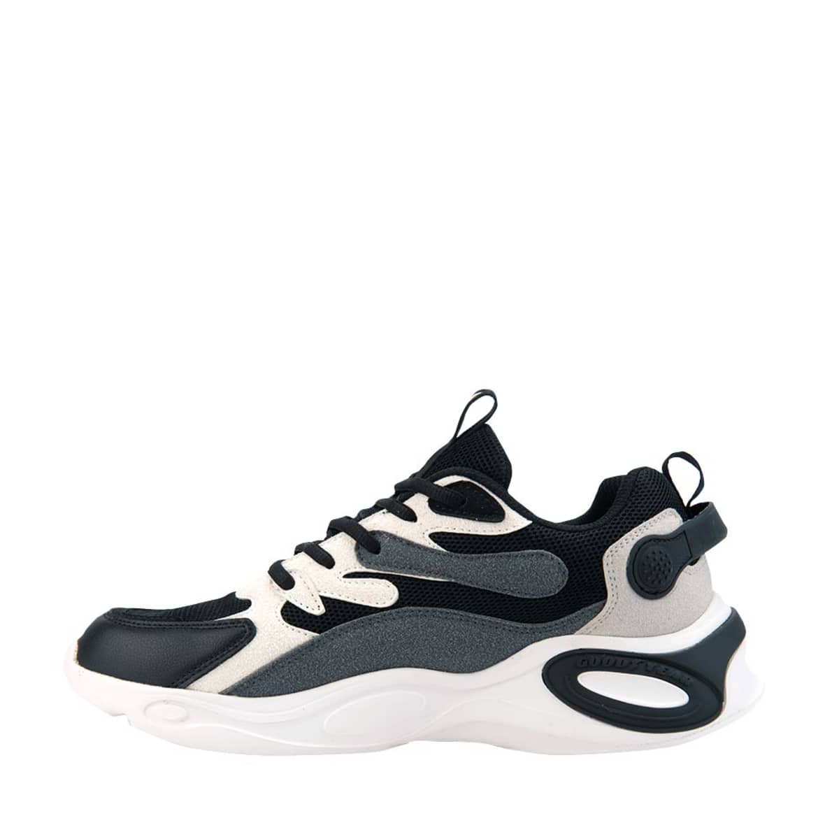 Tenis urbanos Chunky blancos con negro para hombre, marca Goodyear, mod. 1064558