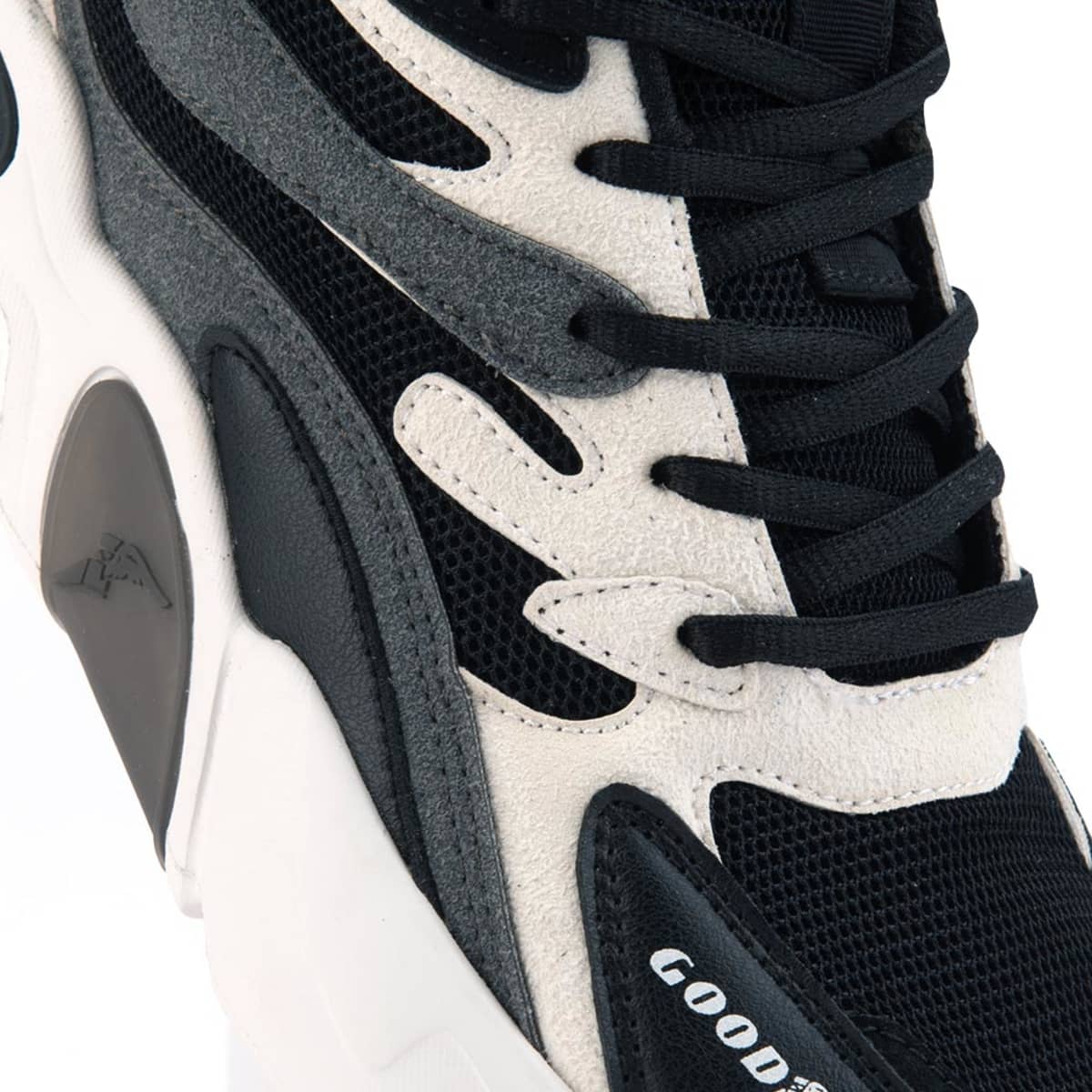 Tenis urbanos Chunky blancos con negro para hombre, marca Goodyear, mod. 1064558