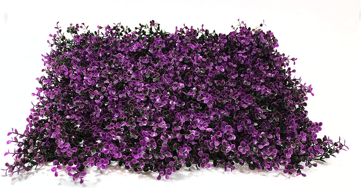 Follaje Sintetico Arrayan Morado Tekno Step 4 Pzas 50x50 Cm 1m2
