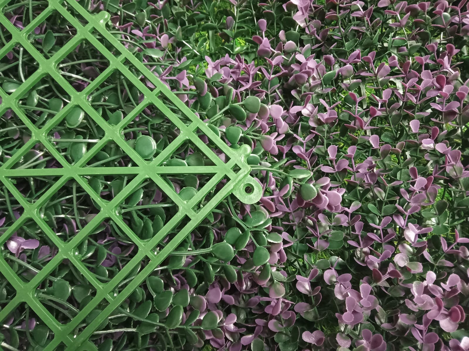 Follaje Sintetico Arrayan Morado Tekno Step 4 Pzas 50x50 Cm 1m2