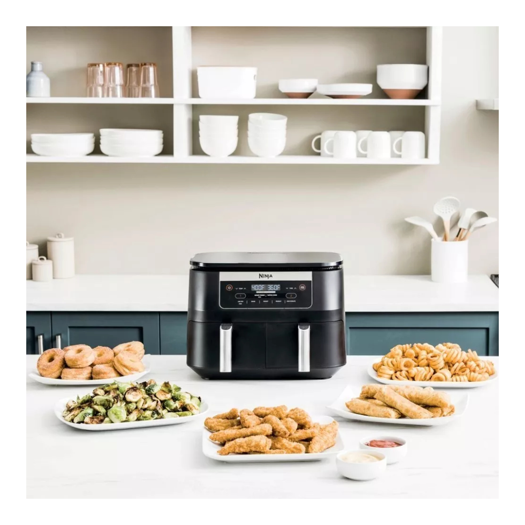 Ninja - Freidora De Aire Foodi 5 En 1 Dual Zone Dz090