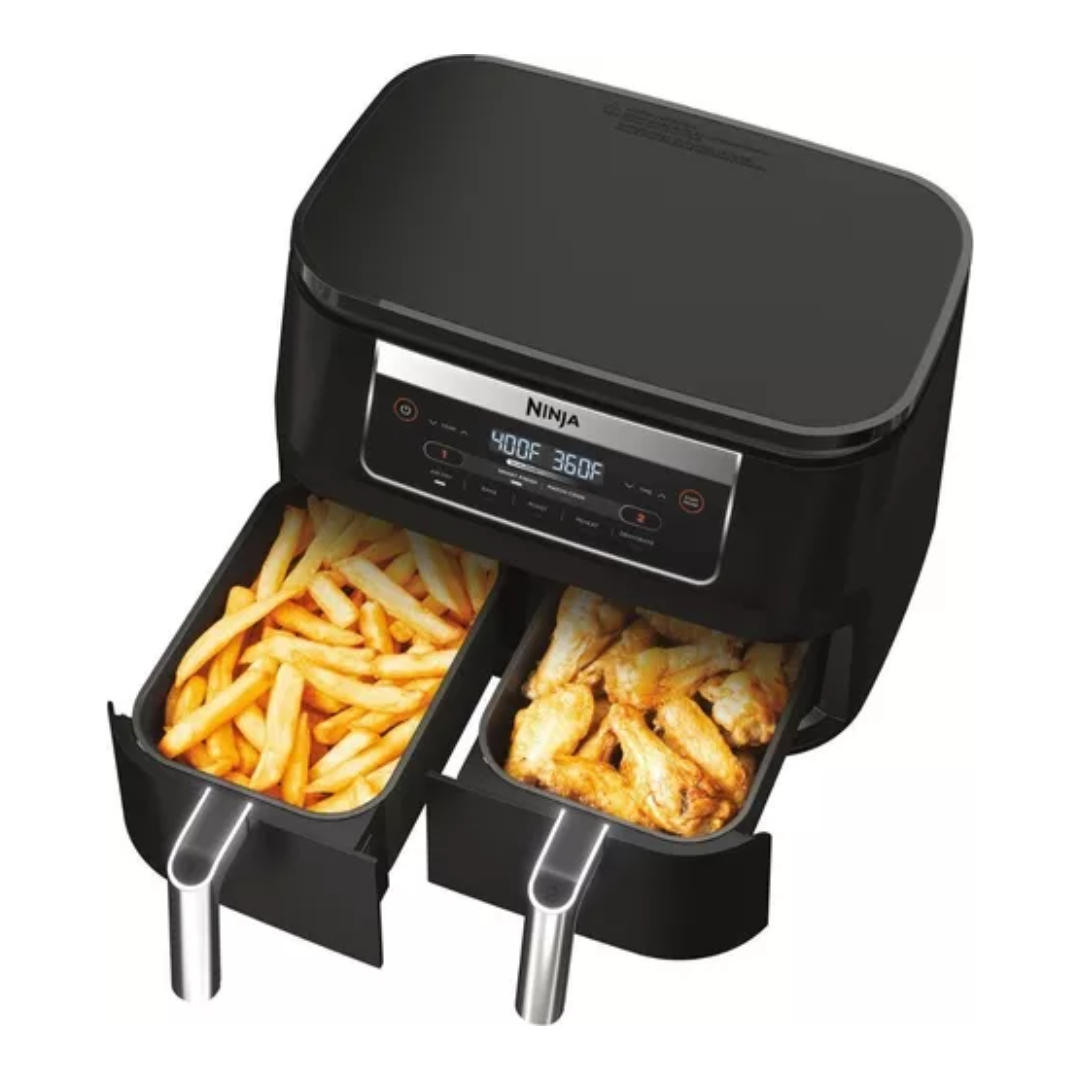Ninja - Freidora De Aire Foodi 5 En 1 Dual Zone Dz090