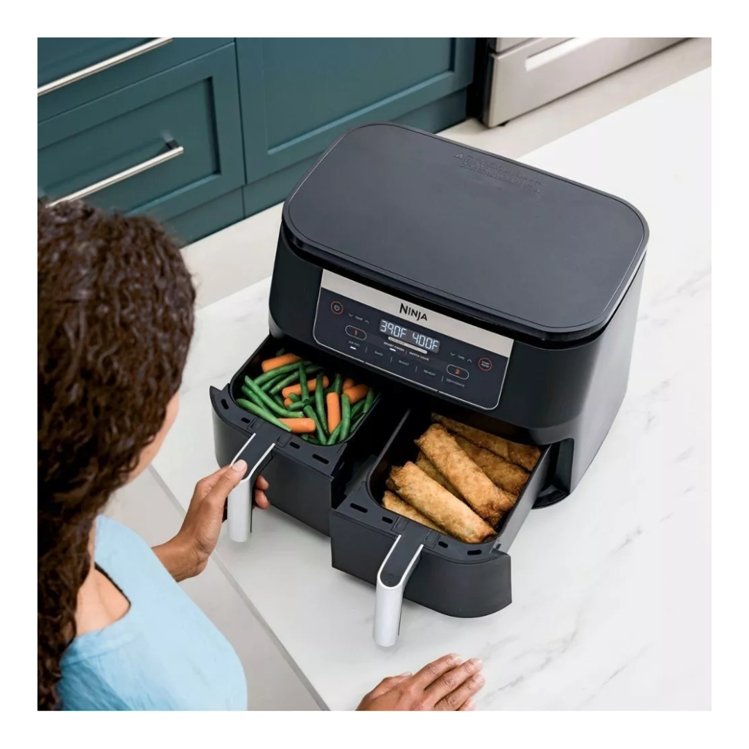 Ninja - Freidora De Aire Foodi 5 En 1 Dual Zone Dz090