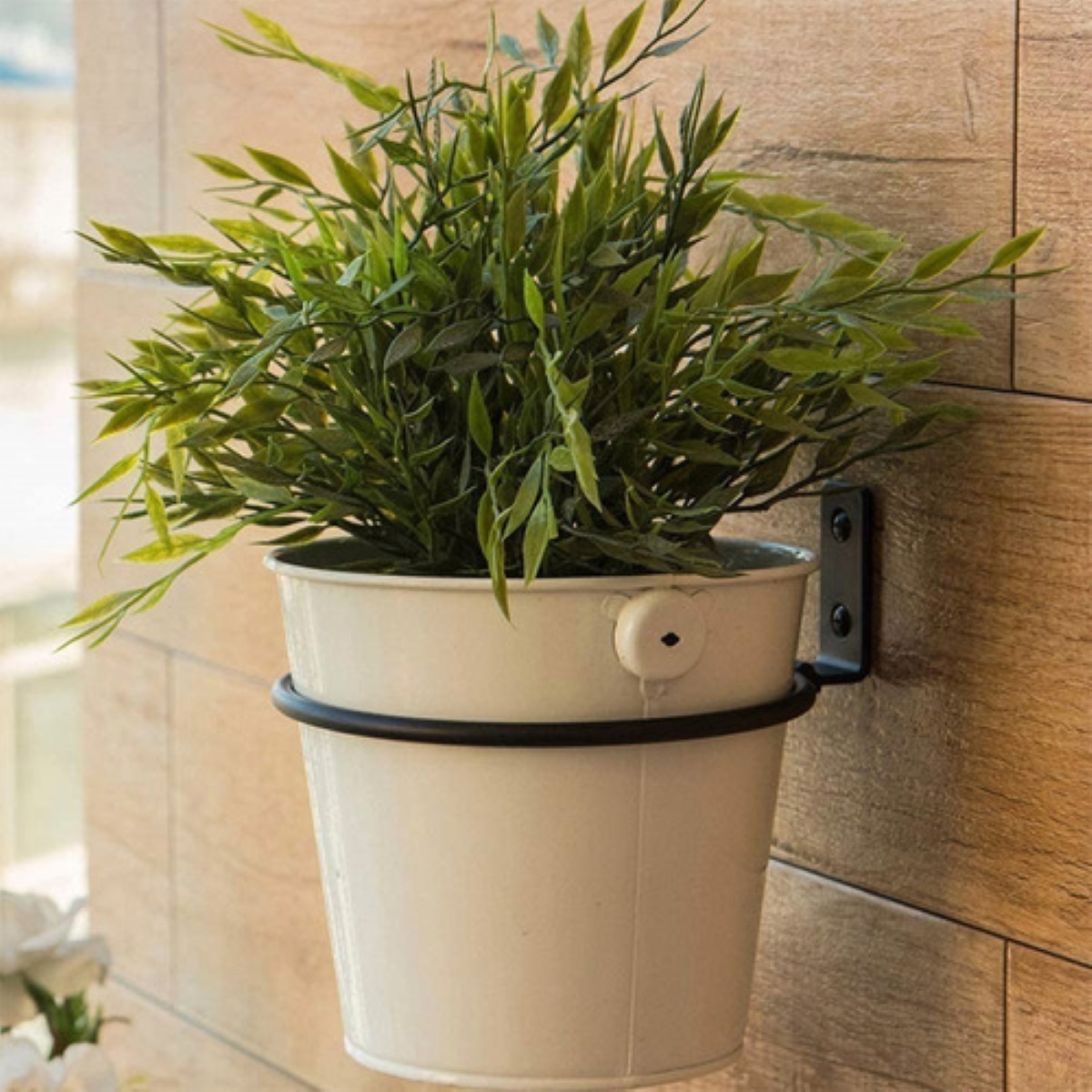 Porta Macetas De Pared Decoración De Herrería (3pz.)