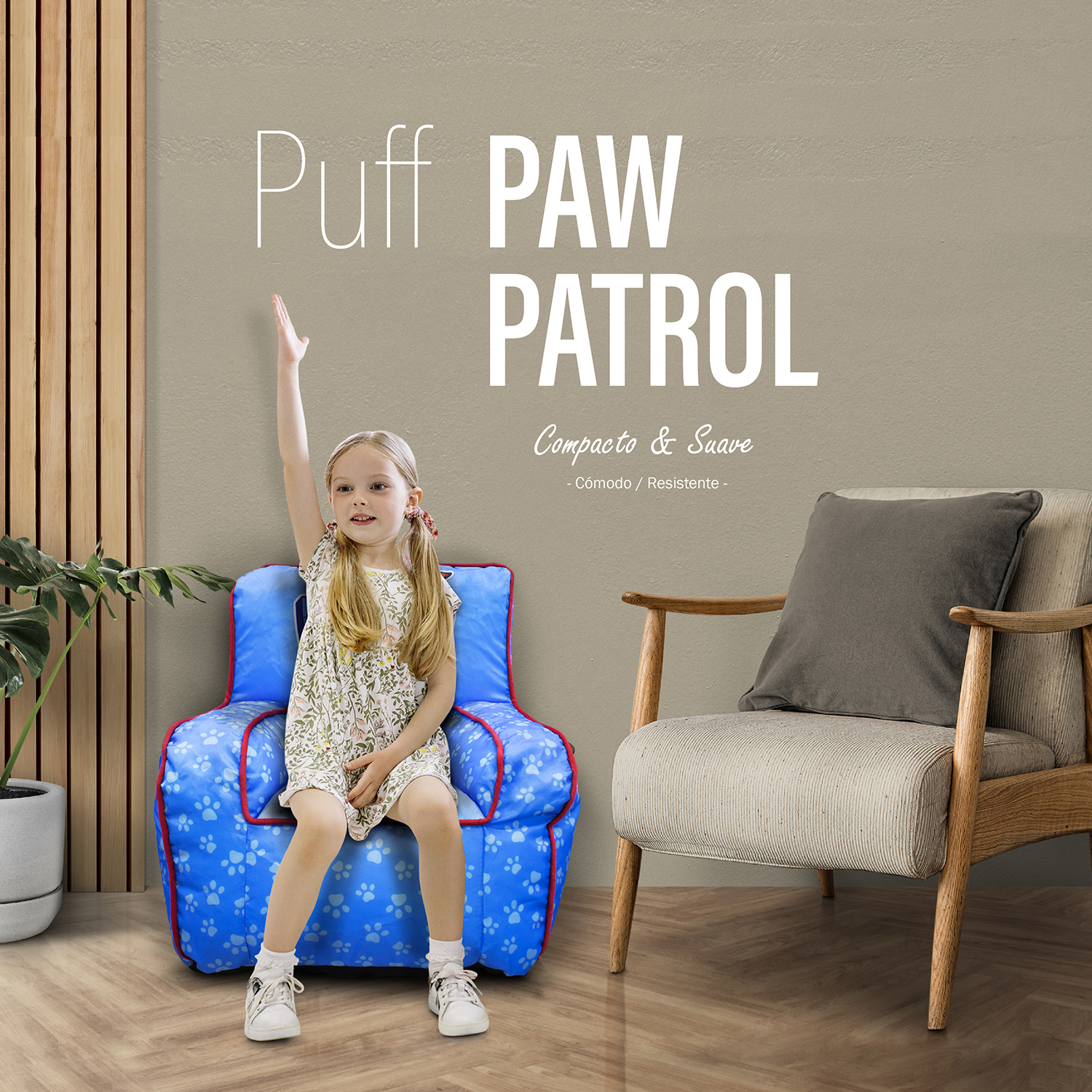 Sillon Infantil Puff Paw Patrol 