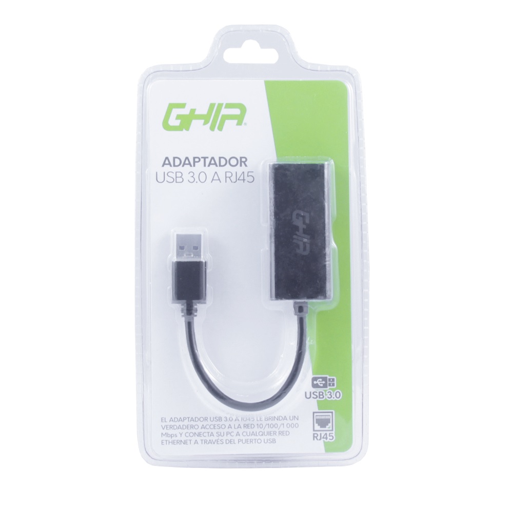 Adaptador ghia tarjeta de red externa gigabit alta velocidad usb 3.0 a red ethernet rj45 1gbps pc