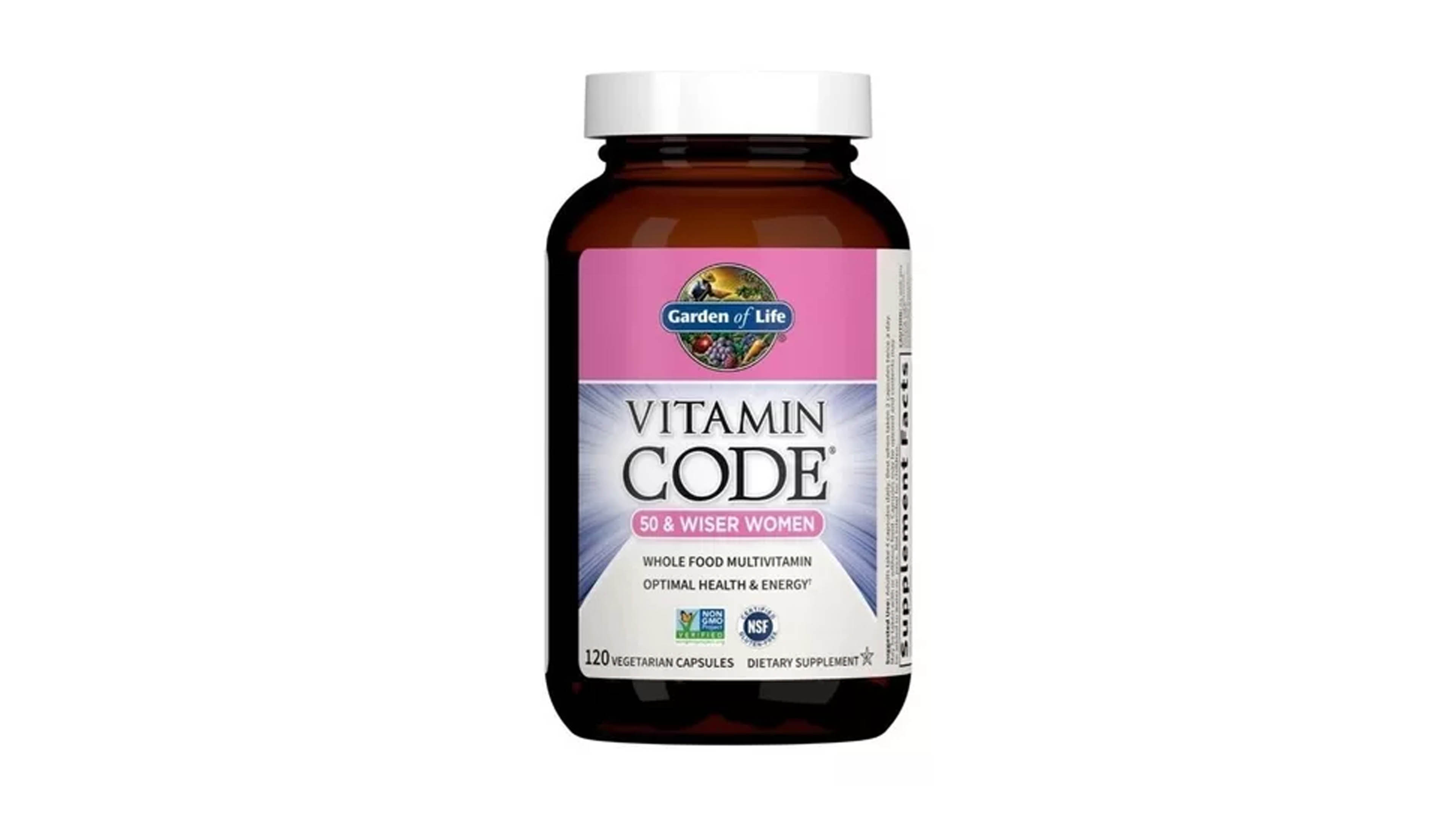 Multivitamínico Garden of Life Vitamin Code 50 Wiser Women 120cap Mujer 50+