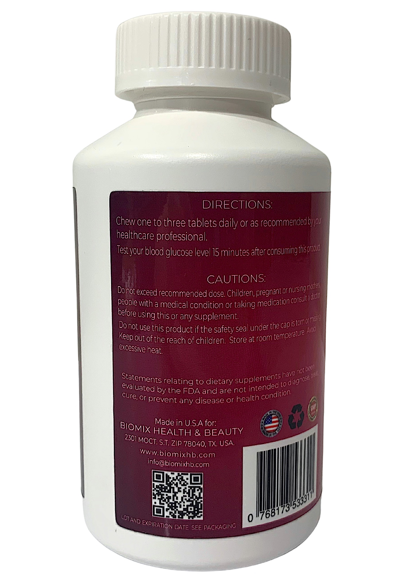 Glucosa De Acción Rápida Masticables Frasco Con 50 Tabletas Sin Gluten, Veganas, Sin Cafeína, Sin Grasa (Frambuesa)