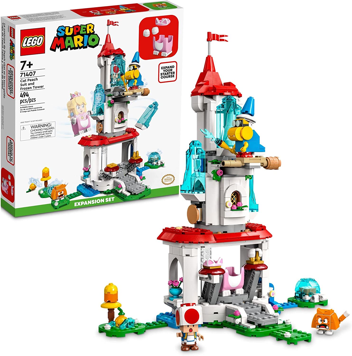 Lego Super Mario 71407 Torre De Hielo Y Traje Peach Felina