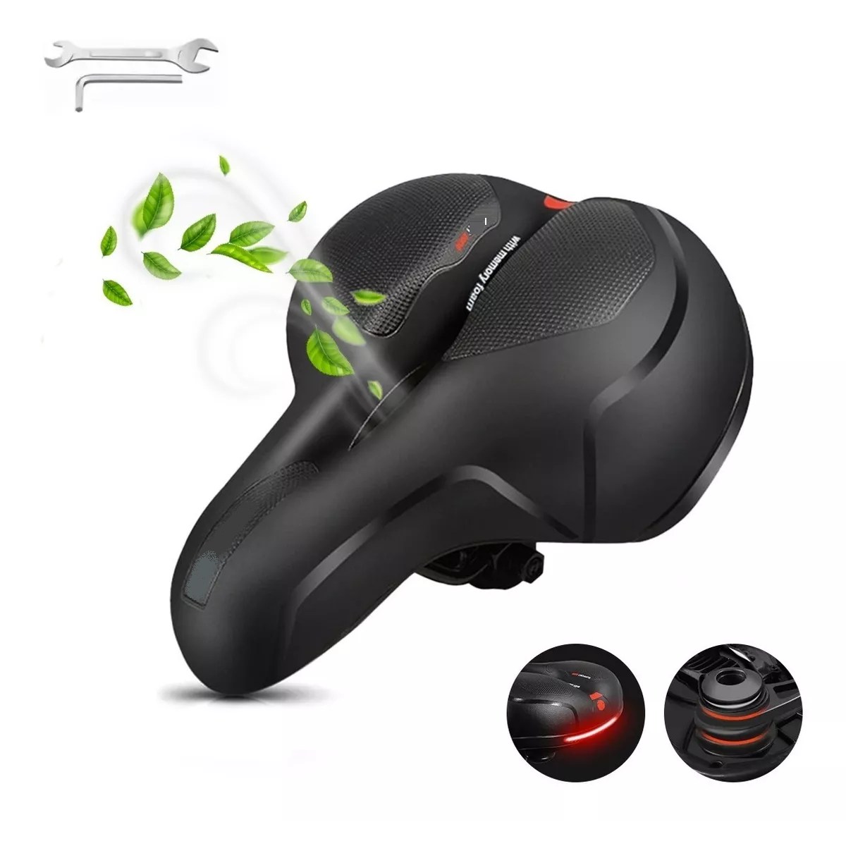 Asiento Sillin Bicicleta Mtb Cojin Suave Comodo Prostatico