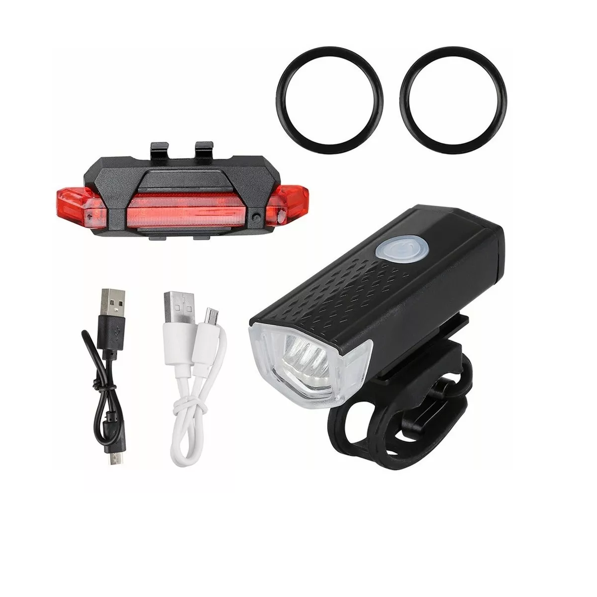 Luces Bicicleta Delantera Y Trasera (2 luces) Recargable USB e Impermeable