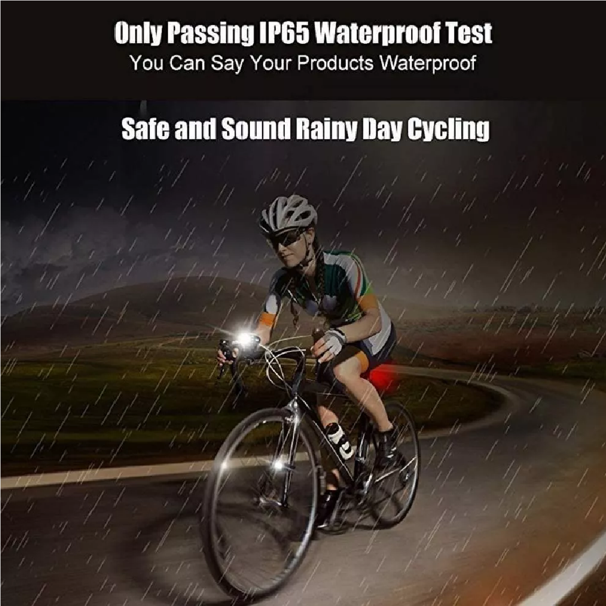 Lámpara Luces Para Bicicleta Usb Recargable Luz Trasera