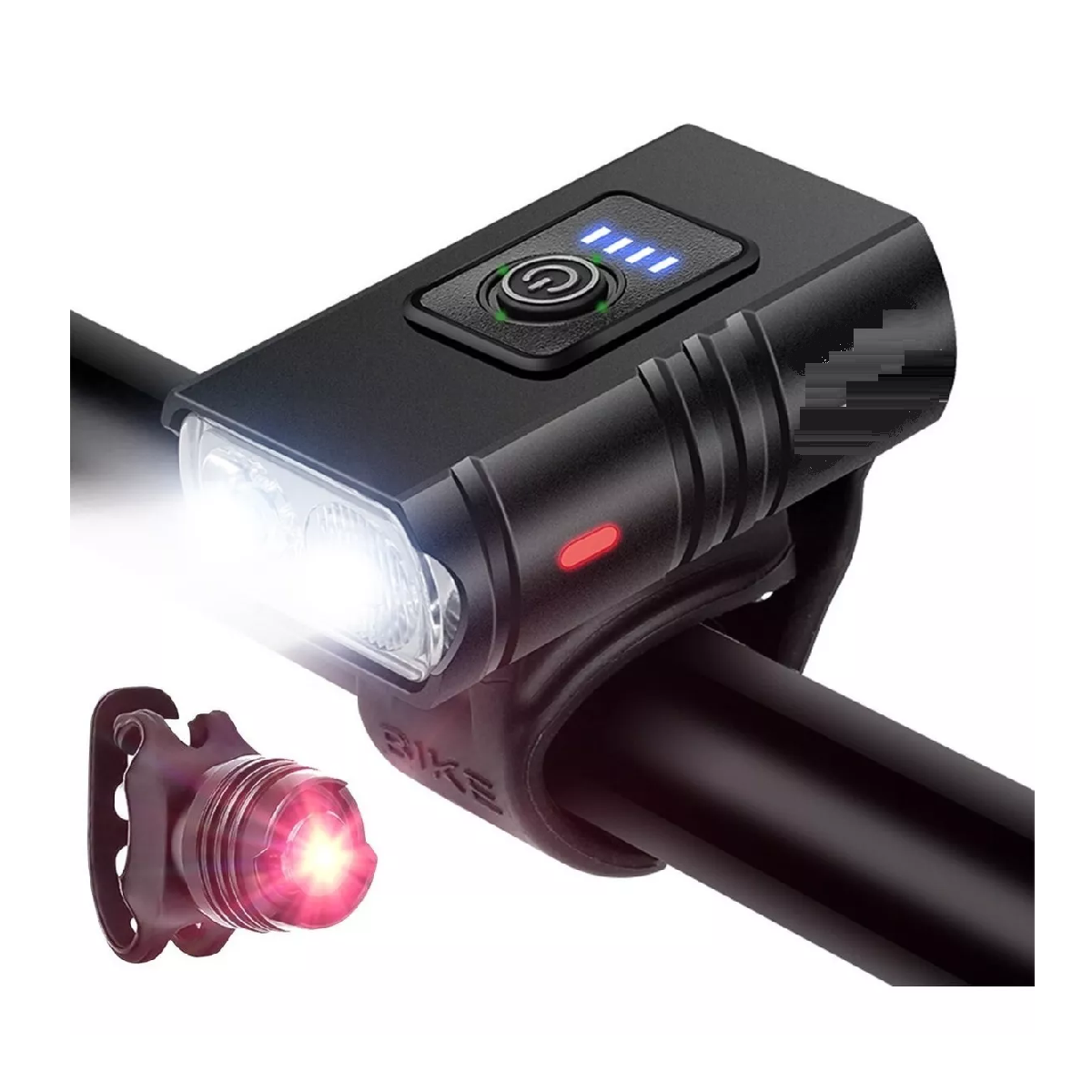 Luces Delanteras Y Traseras De Bicicleta A Prueba De Lluvia