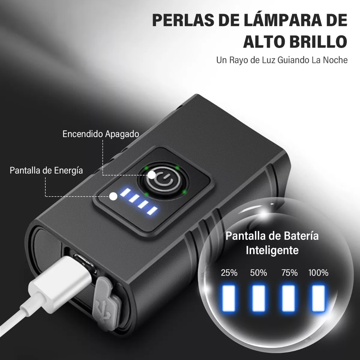 Luces Delanteras Y Traseras De Bicicleta A Prueba De Lluvia