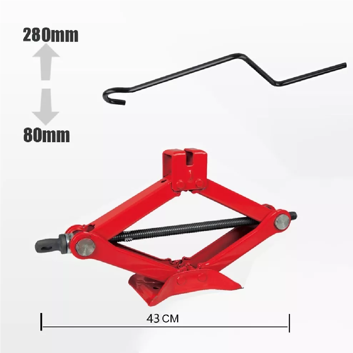 Gato Mecánico Tijera 2 Ton(2000kg) Gatos Para Coches