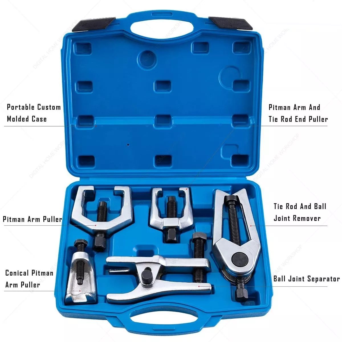 Kit Prensa Instalador Montar Desmontar Rótulas 5pcs