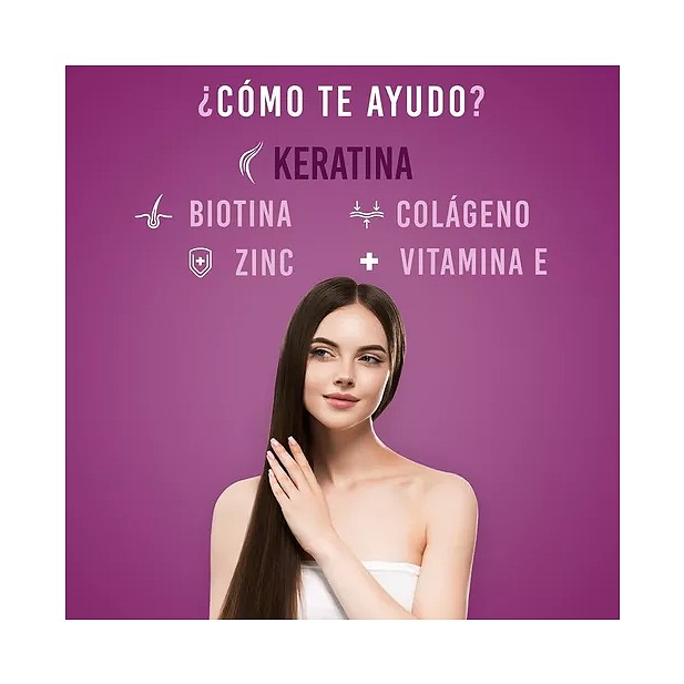 Capsulas Keratina Biotina Colageno Vitamina E Cabello Lifeed