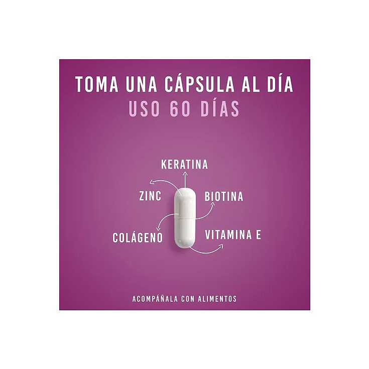 Capsulas Keratina Biotina Colageno Vitamina E Cabello Lifeed