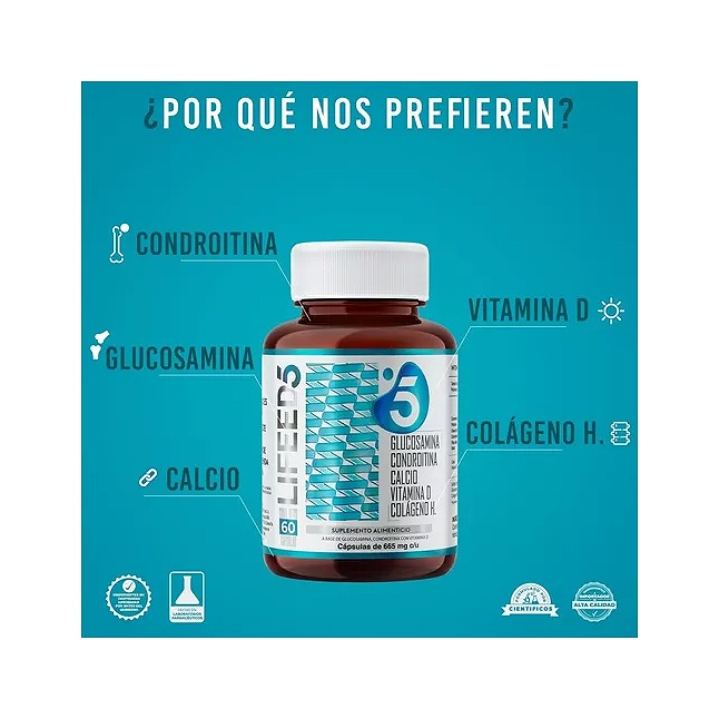 Lifeed Articulación Glucosamina Condroitina Colágeno Calcio