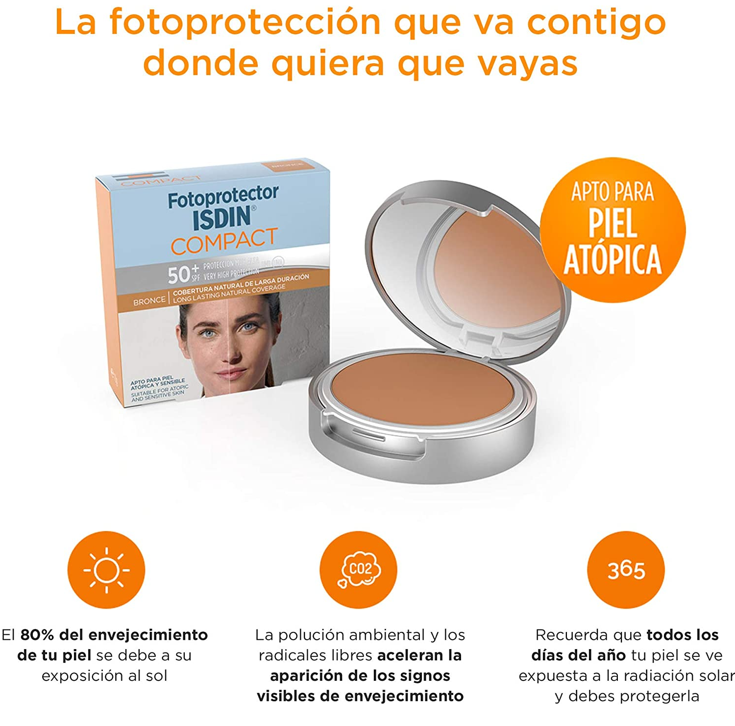 Isdin Fotoprotector Compact Bronce Spf 50+