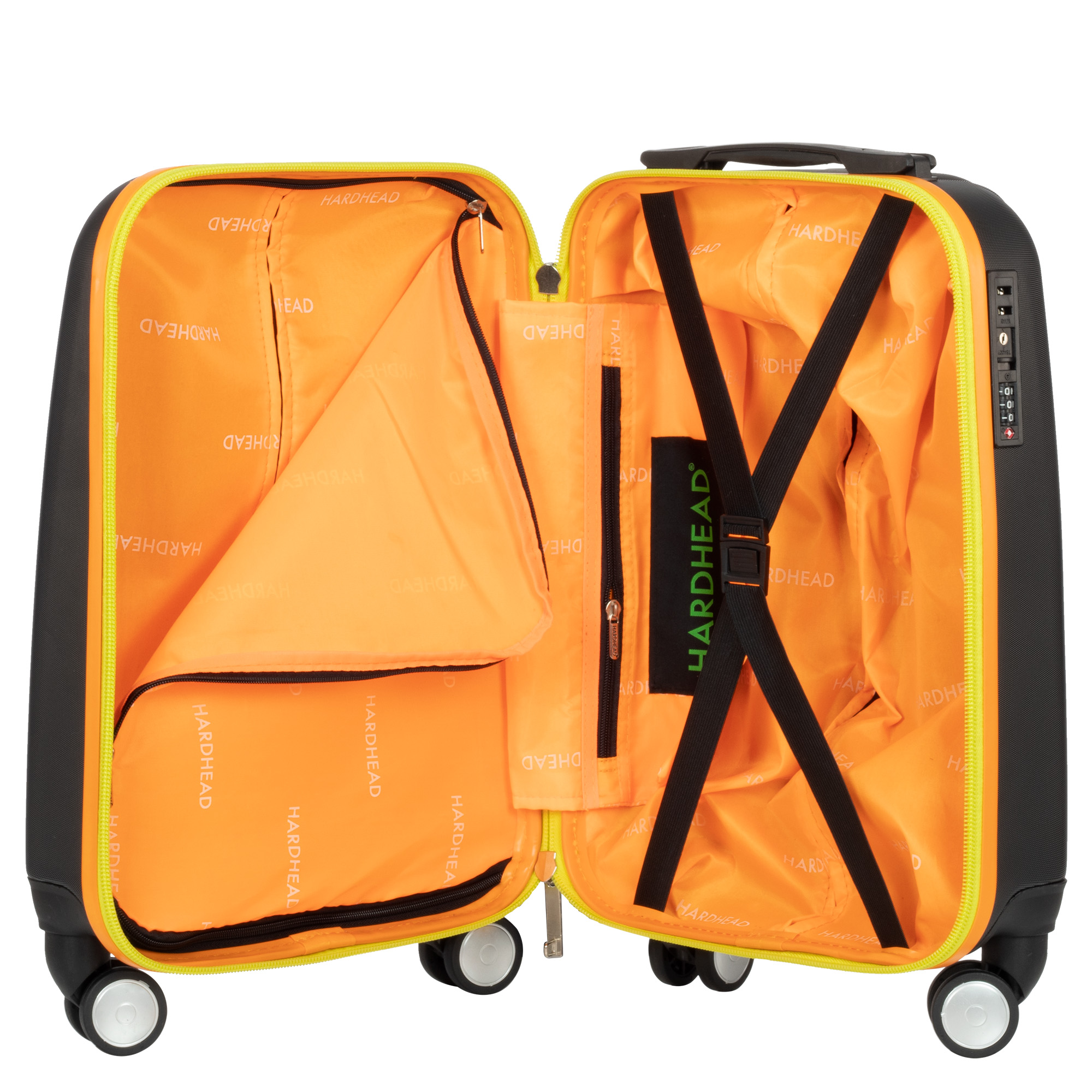 Maleta De Viaje Rígida De 22 Pulgadas Original Nueva Hardhead BERE Negra Equipaje Con Ruedas 360 y Candado TSA