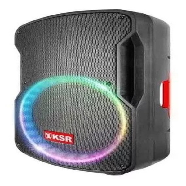 KAISER Bafle Luz Led incluye Microfono y Stand 15 Pulgadas MSA-7515MX