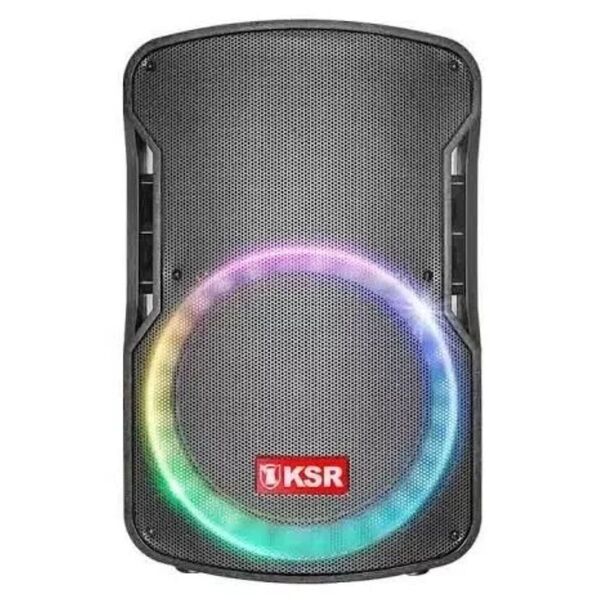 KAISER Bafle Luz Led incluye Microfono y Stand 15 Pulgadas MSA-7515MX