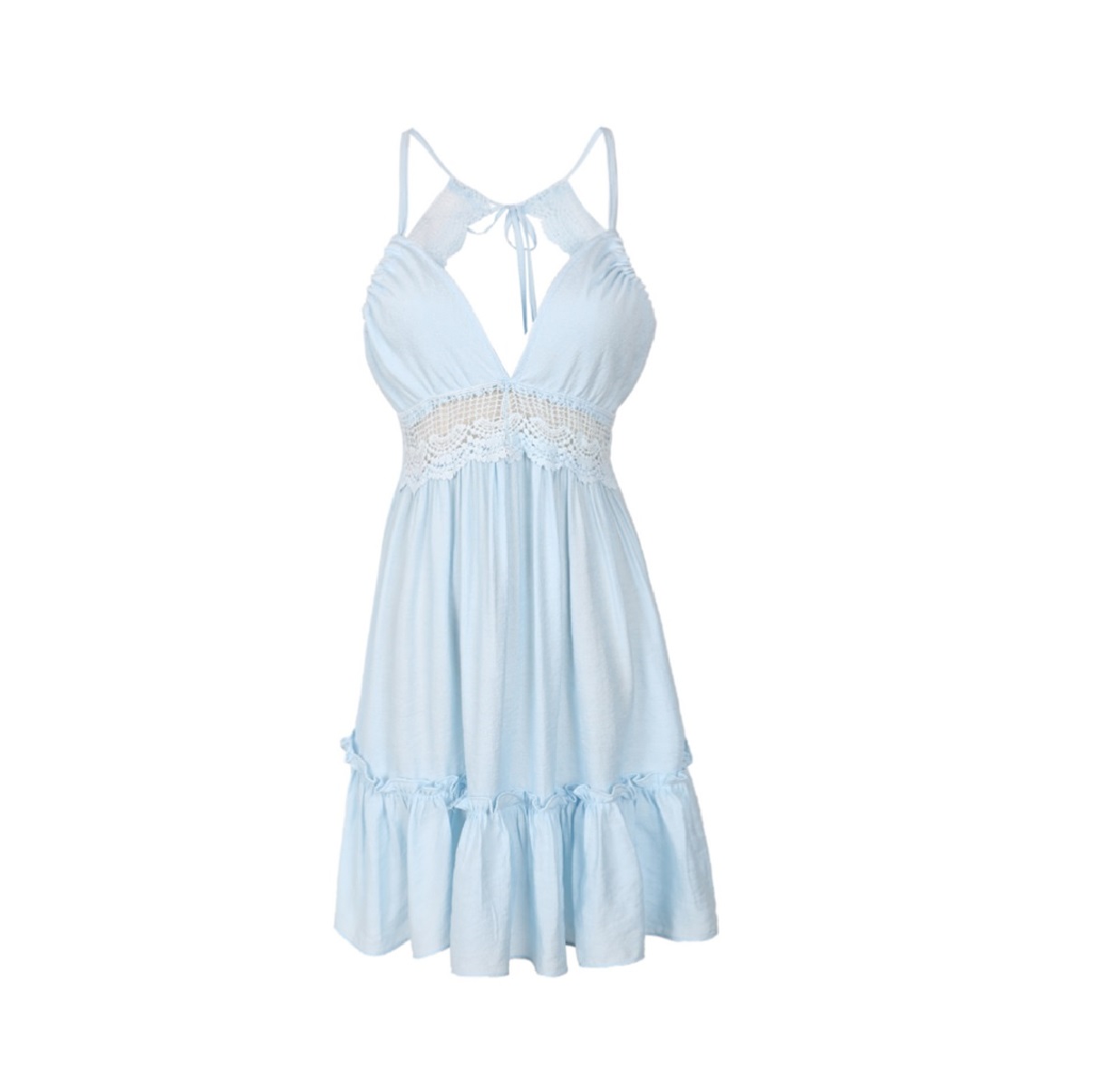 Vestido Blanco Corto De Tirantes