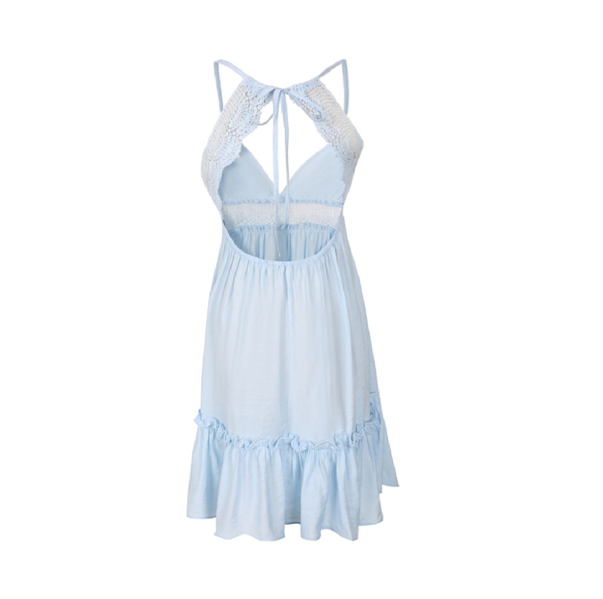 Vestido Blanco Corto De Tirantes