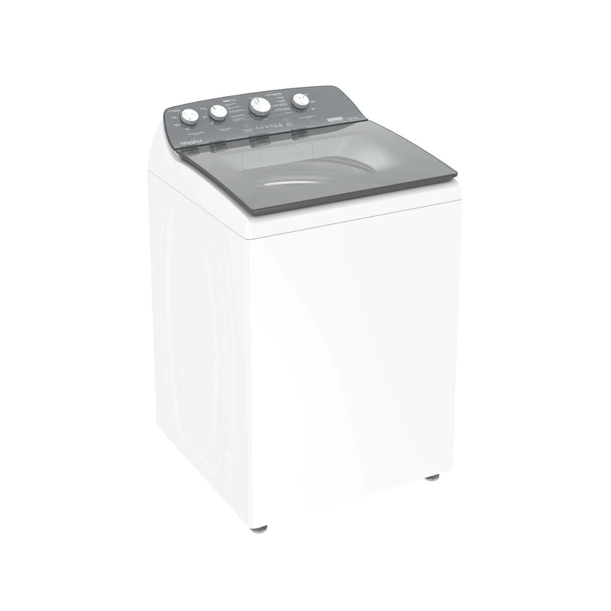 Lavadora 22kg automatica tapa cristal agitador whirlpool