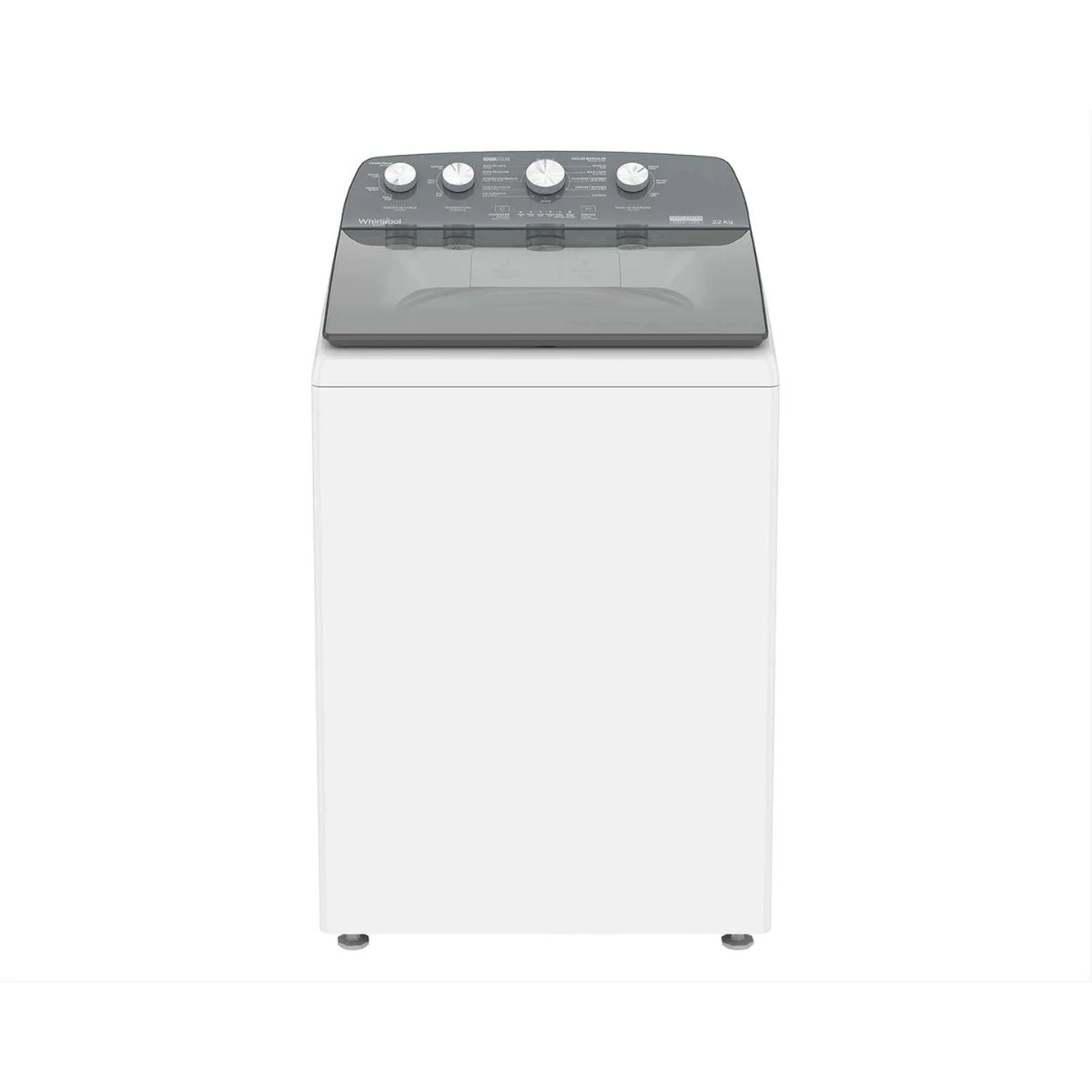 Lavadora 22kg automatica tapa cristal agitador whirlpool