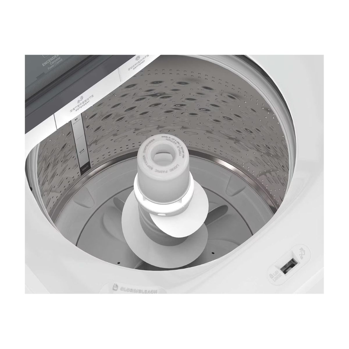 Lavadora 22kg automatica tapa cristal agitador whirlpool