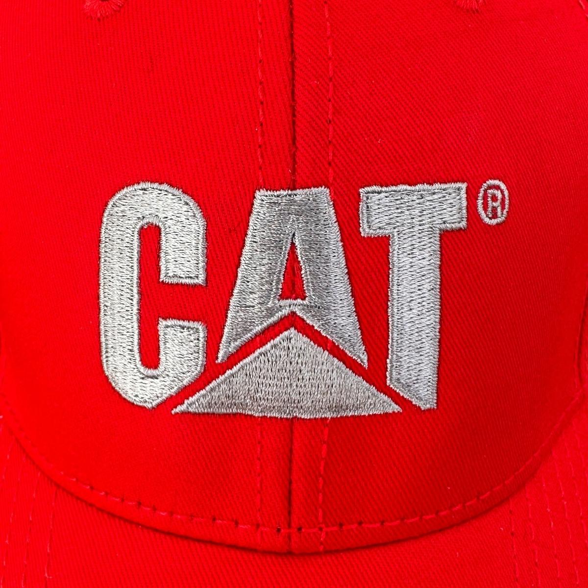  Gorra Cat Original Trucker Cachucha Caterpillar Unisex Roja