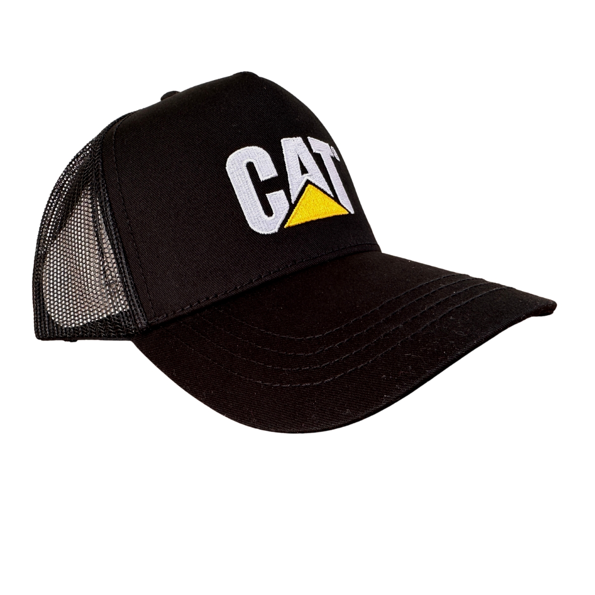Gorra Cat Original Trucker Cachucha Caterpillar Verde Bordad