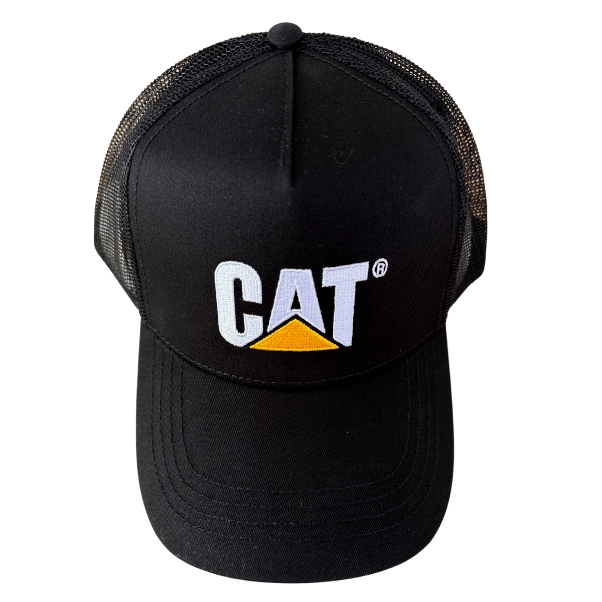 Gorra Cat Original Trucker Cachucha Caterpillar Verde Bordad