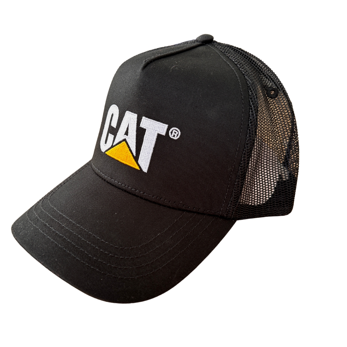 Gorra Cat Original Trucker Cachucha Caterpillar Verde Bordad