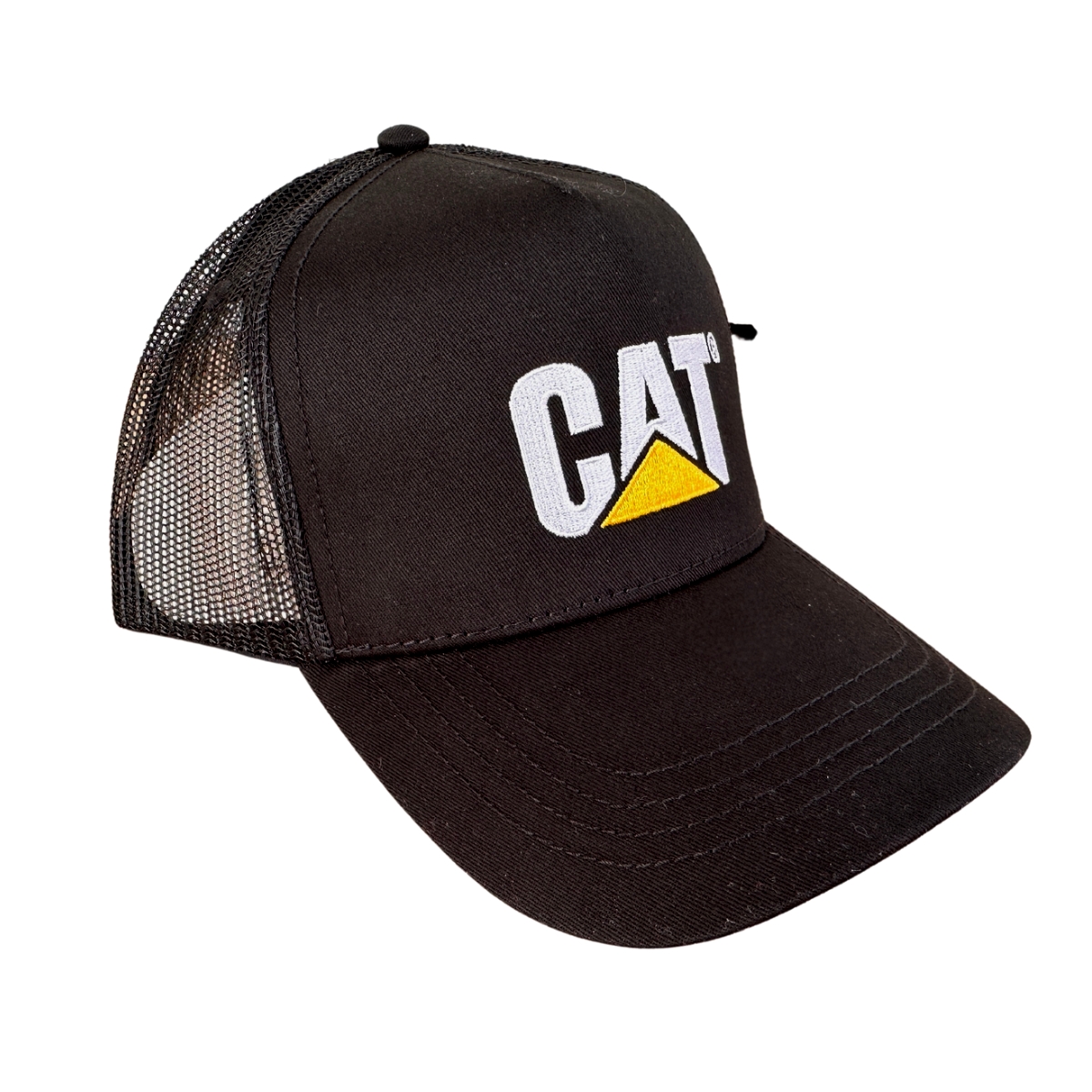 Gorra Cat Original Trucker Cachucha Caterpillar Verde Bordad