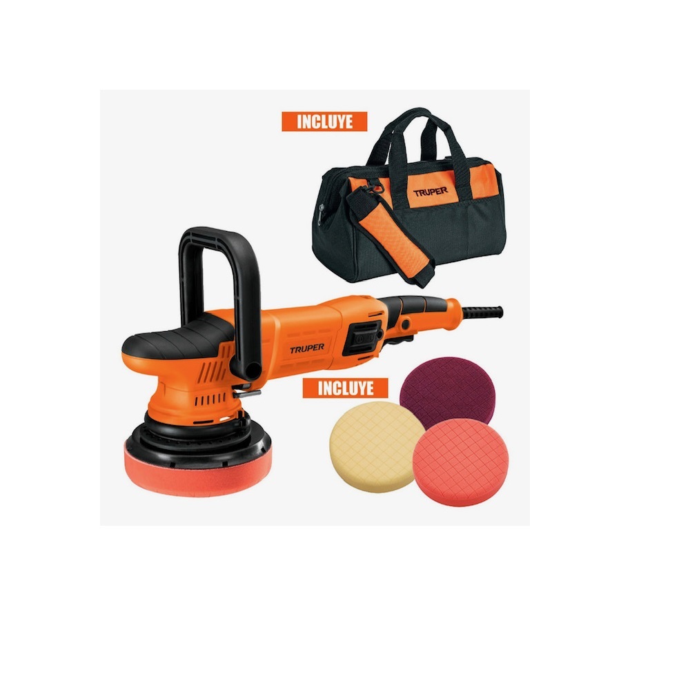 Pulidora para autos doble acción 6" 900 W, profesional, Truper