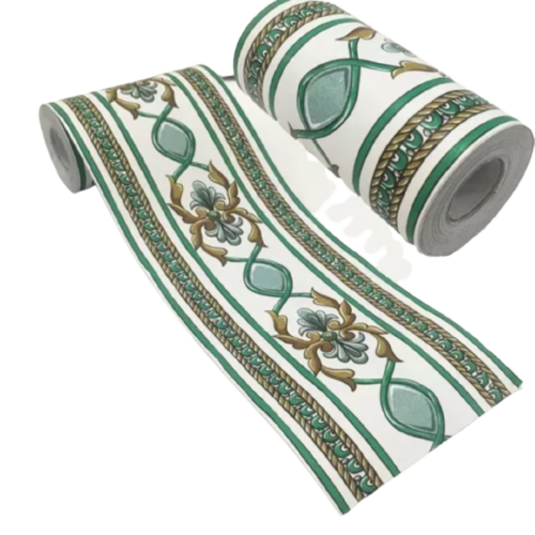 Cenefa Decorativa Vinílica Hogar Verde 10 m