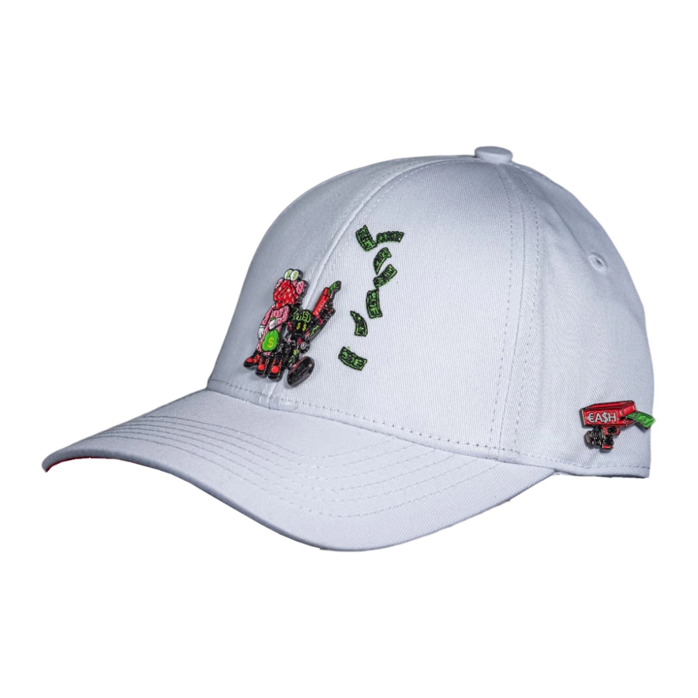 Gorra Cash Only High Life blanca unisex oso-04