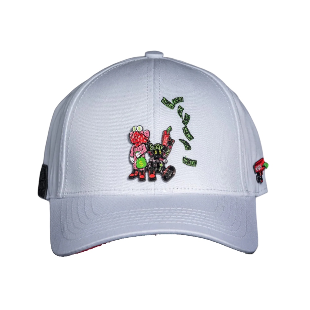 Gorra Cash Only High Life blanca unisex oso-04