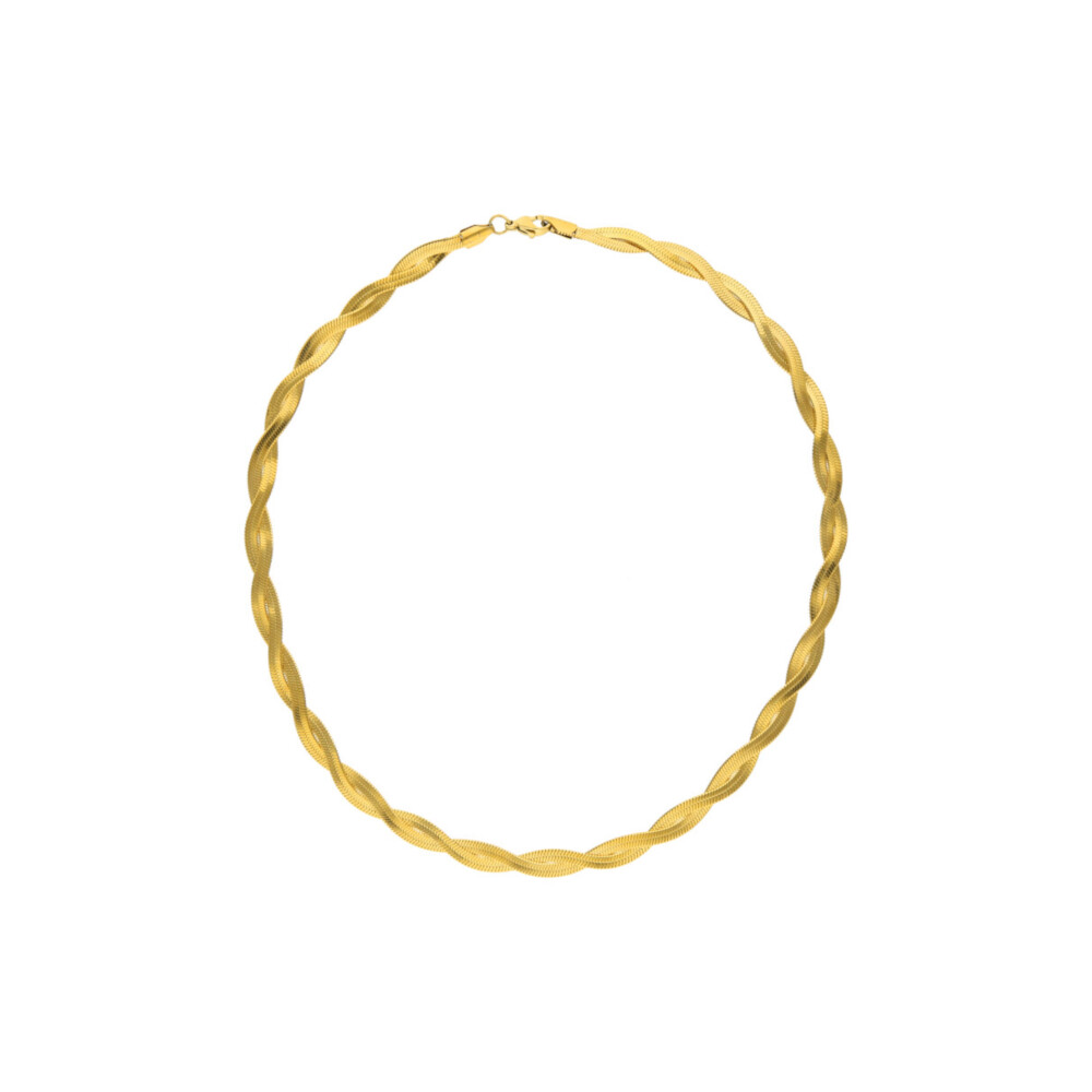 Collar Cadena Plana Trenza
