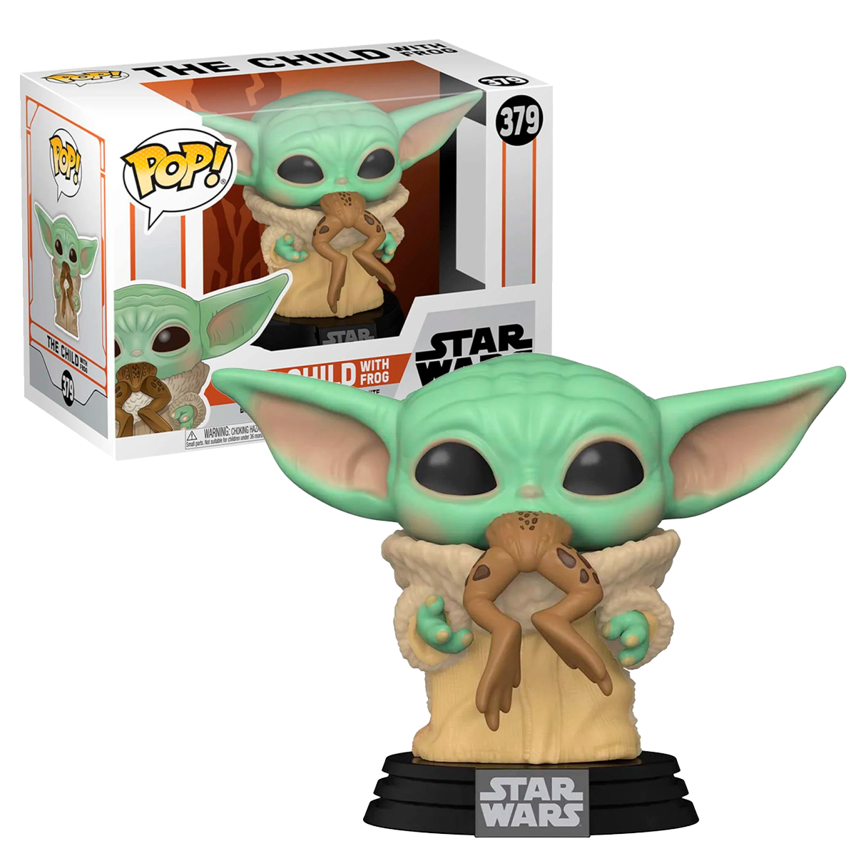 Funko Pop Baby Yoda Comiendo Ranita #379 Star Wars Mandalorian Original