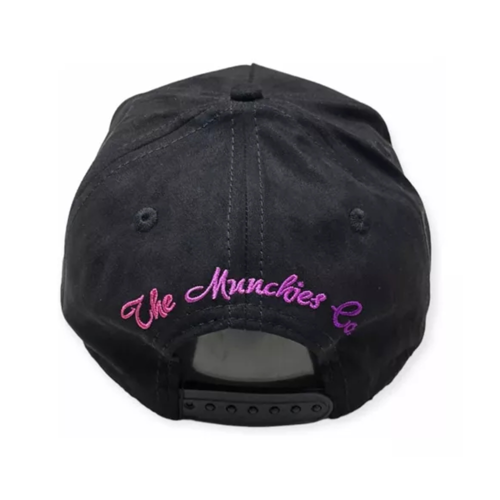 Gorra Cash Only The Munchies Co negra unisex dona05