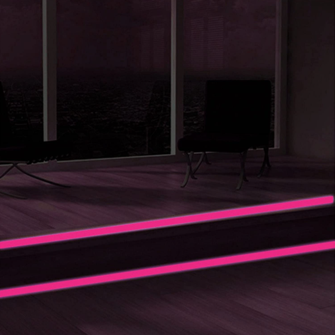 Cinta Decorativa Autoadhesiva Rosa Fosforescente 3 m