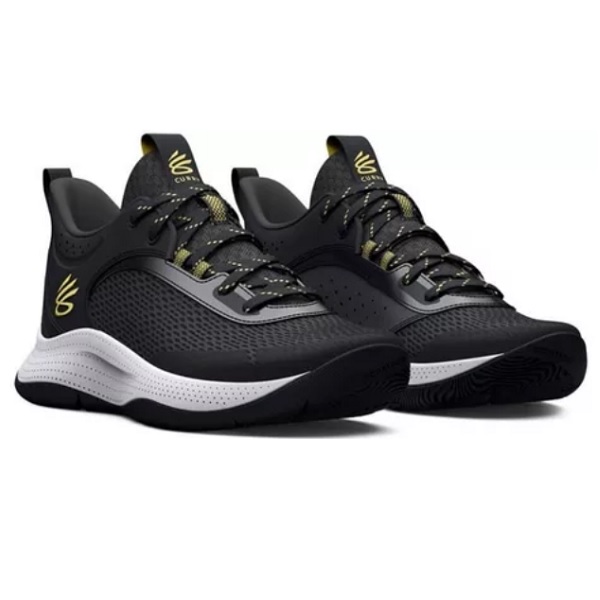 Tenis Under Armour GS 3Z6 Gris negro Basketball Mujer