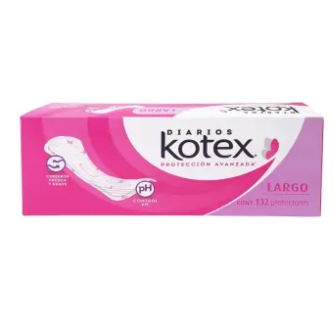 Pantiprotectores Diarios Kotex Largos 132 Pzas