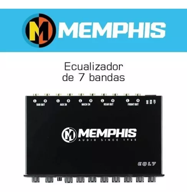 Ecualizador De 7 Bandas Memphis Eql7 Con Salidas De 8 Volts