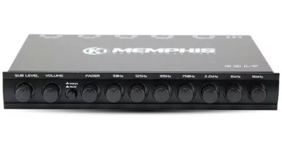 Ecualizador De 7 Bandas Memphis Eql7 Con Salidas De 8 Volts