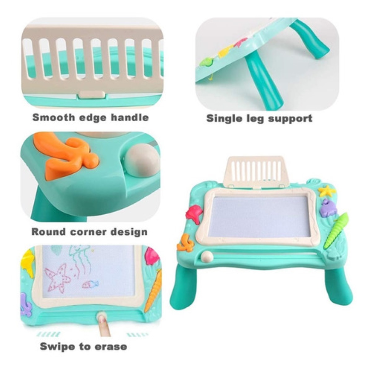 Tablero De Dibujo Magnético De Escritura Infantil Verde